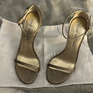 Stuart Weitzman Gold Sandals 7.5